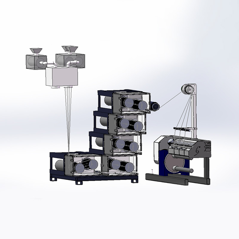 Industrial Spinning Production Line with PET, PA , PP or Other Raw Material