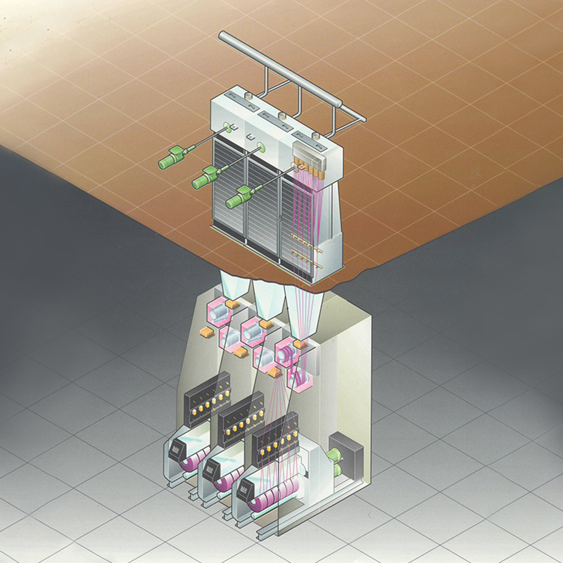 FDY Spinning Production Line with PET, PA , PP or Other Raw Material