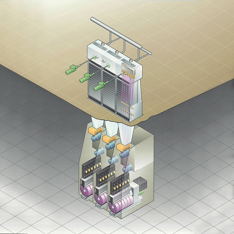 POY Spinning Production Line with PET, PA , PP or Other Raw Material